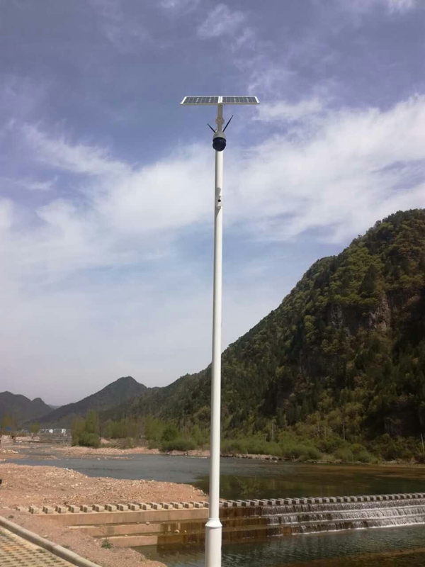 陕西汉济渭饮用水源用太阳能无线监控系统