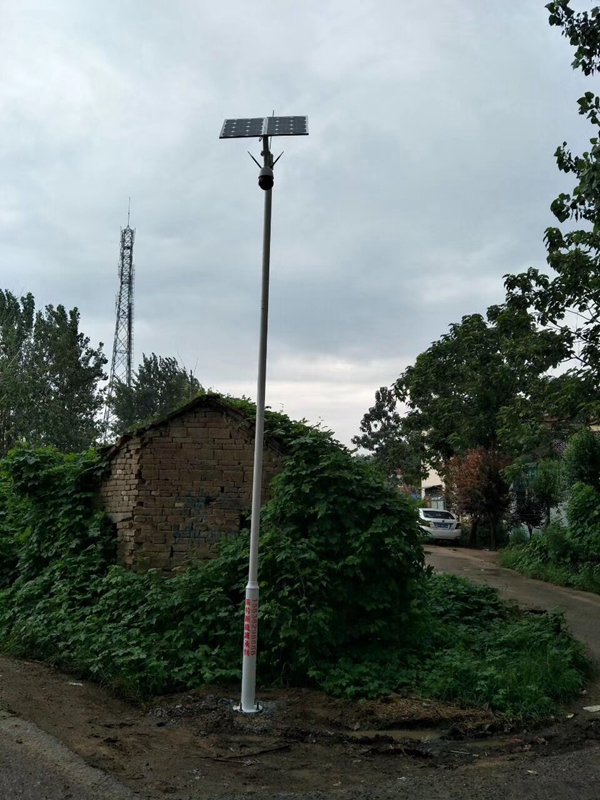 河南安阳新农村安防用 OKEYSET 太阳能无线监控一体机