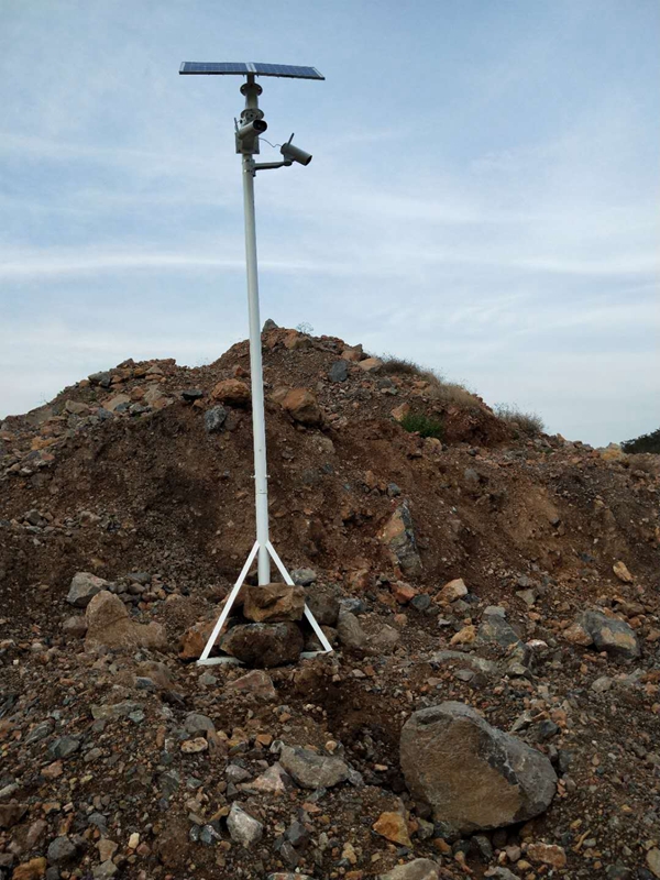Okeyset solar wireless monitoring integrated machine for Hejin mine, Shanxi Province