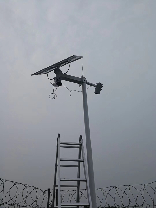 Okeyset solar wireless monitoring integrated machine for iron ore mountain in Yuncheng, Shanxi
