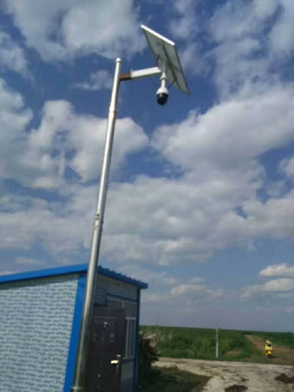 江苏水电五局用OKEYSET太阳能无线监控一体机