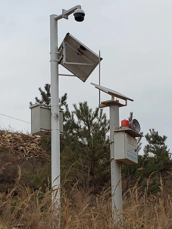 陕西渭南富平河道管理用okeyset太阳能监控摄像头