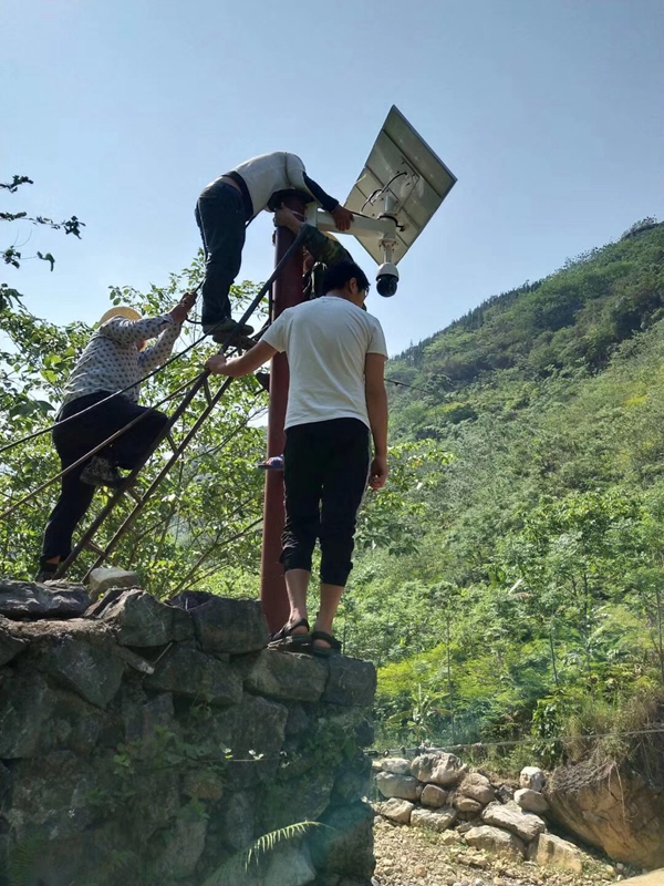 雅安林业局森林防火用okeyset太阳能监控摄像头