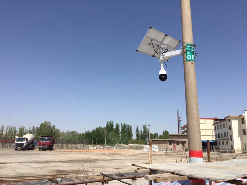 甘肃武威铁路总局用okeyset太阳能监控摄像头