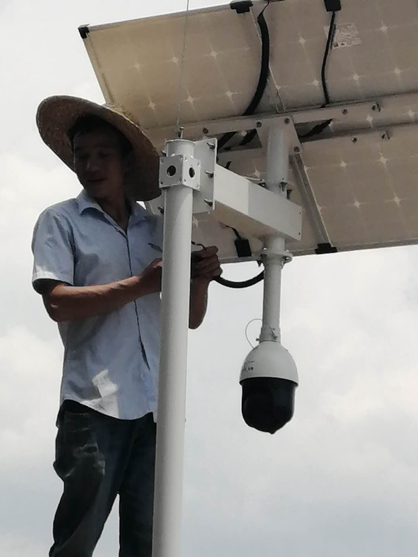 贵州林业局森林防火用集创科技太阳能无线监控一体机球机