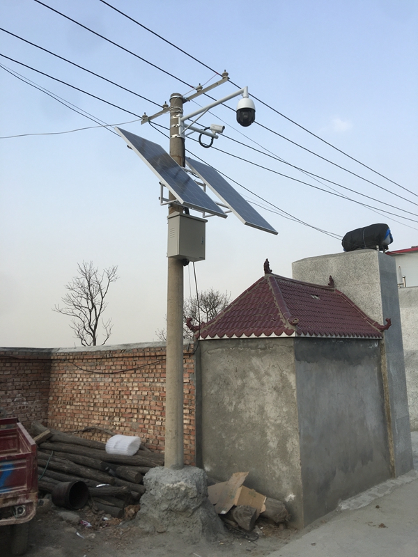 陕西三原矿务局用集创科技太阳能无线监控系统
