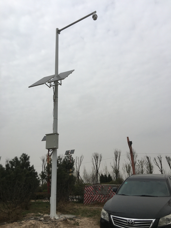 陕西渭南黄花菜基地用集创科技太阳能无线监控系统