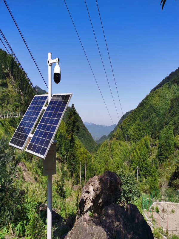 陕西扶风林业局用集创科技太阳能无线监控系统