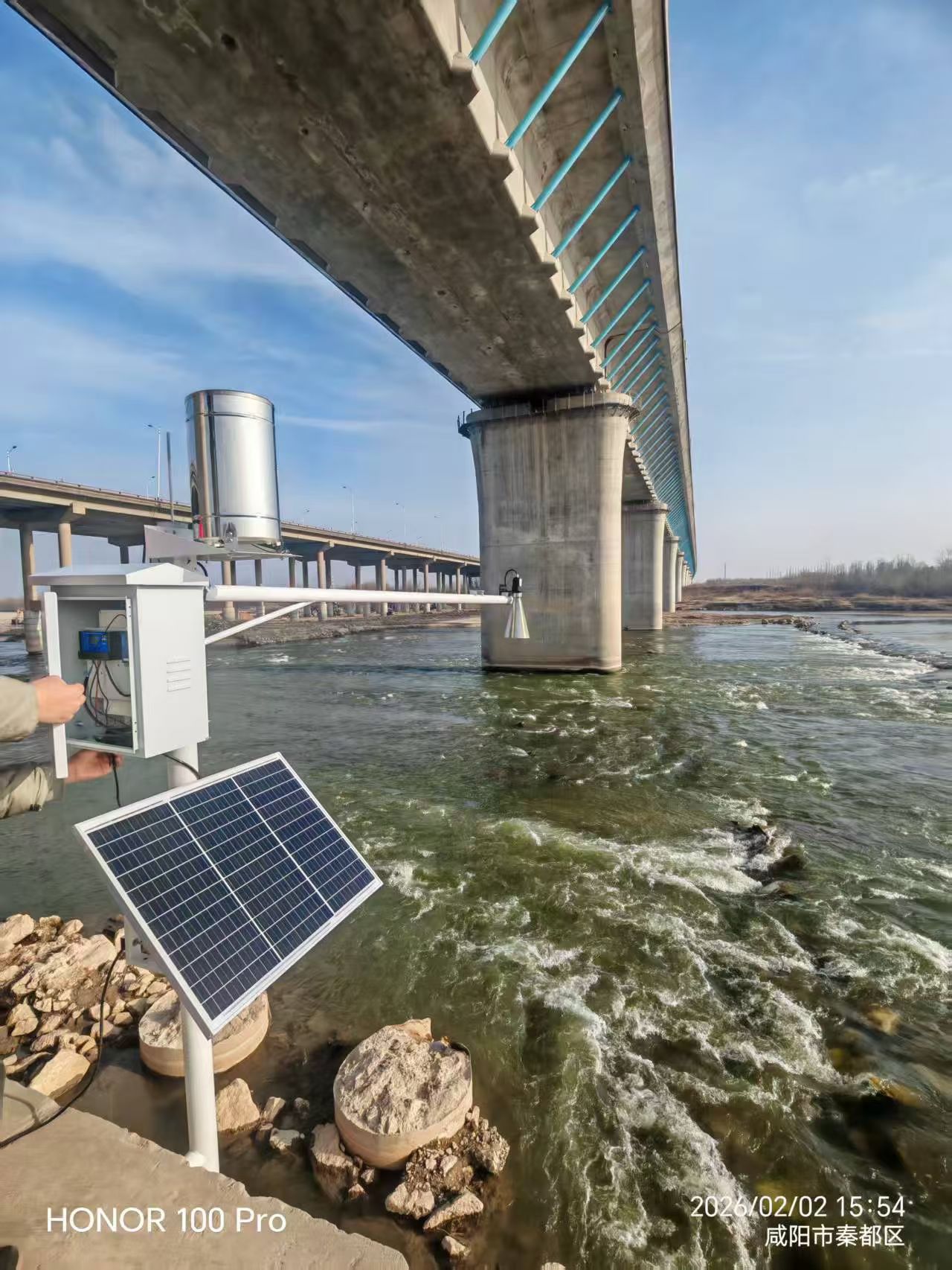 陕西咸阳河道水位，雨量监测